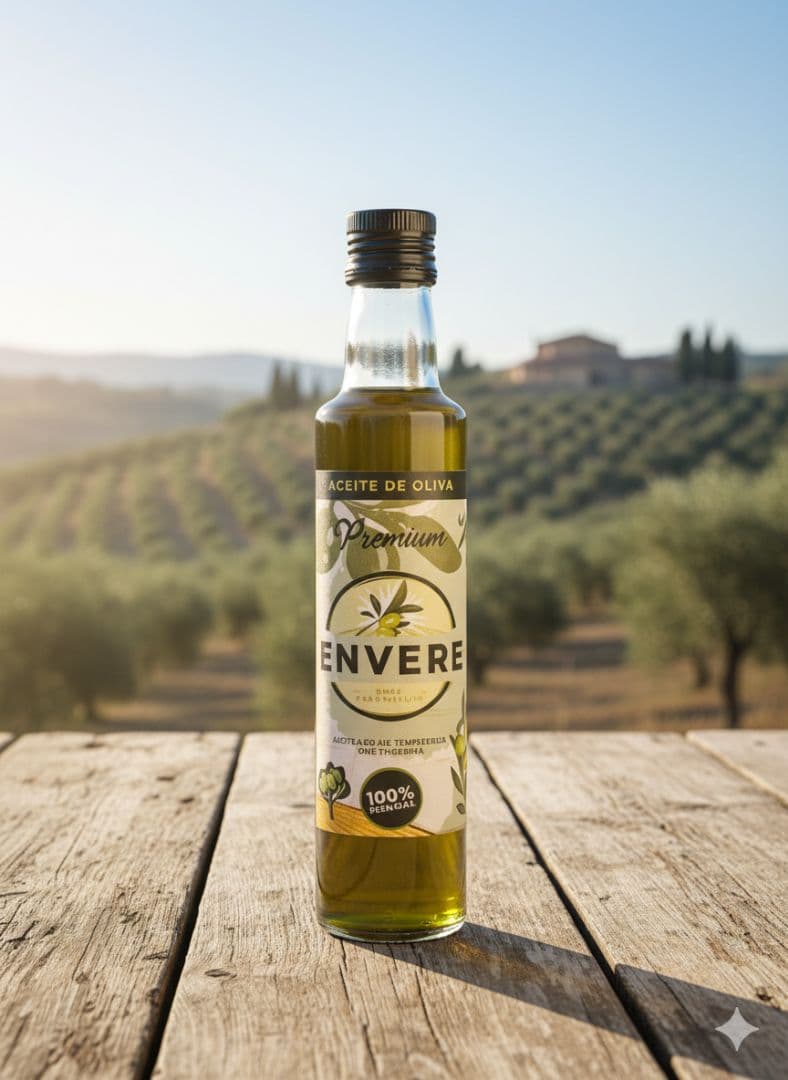 Botella de Aceite de Oliva Virgen Extra Envere Oleum